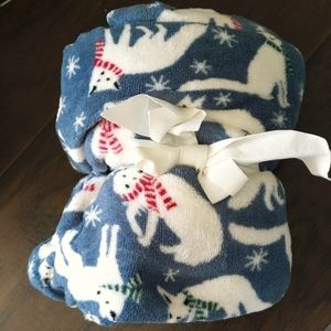 Fox fleece blanket
